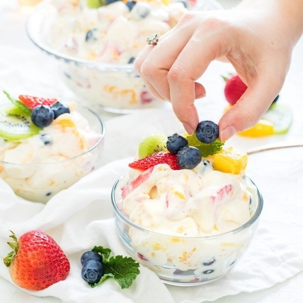 berry and fruit dessert